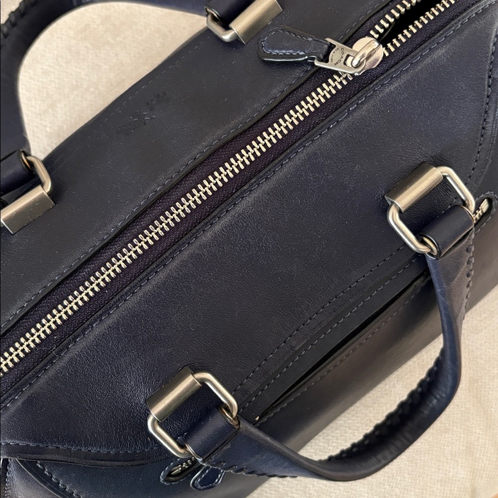 Coach Ace Satchel Navy Glovetanned Leather - Picture 8 of 13